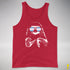 Pride Sloth Transgender Flag Sunglasses Premium Tank Top - Red